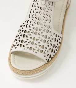 Accra Lrg Ivory Leather Espadrilles