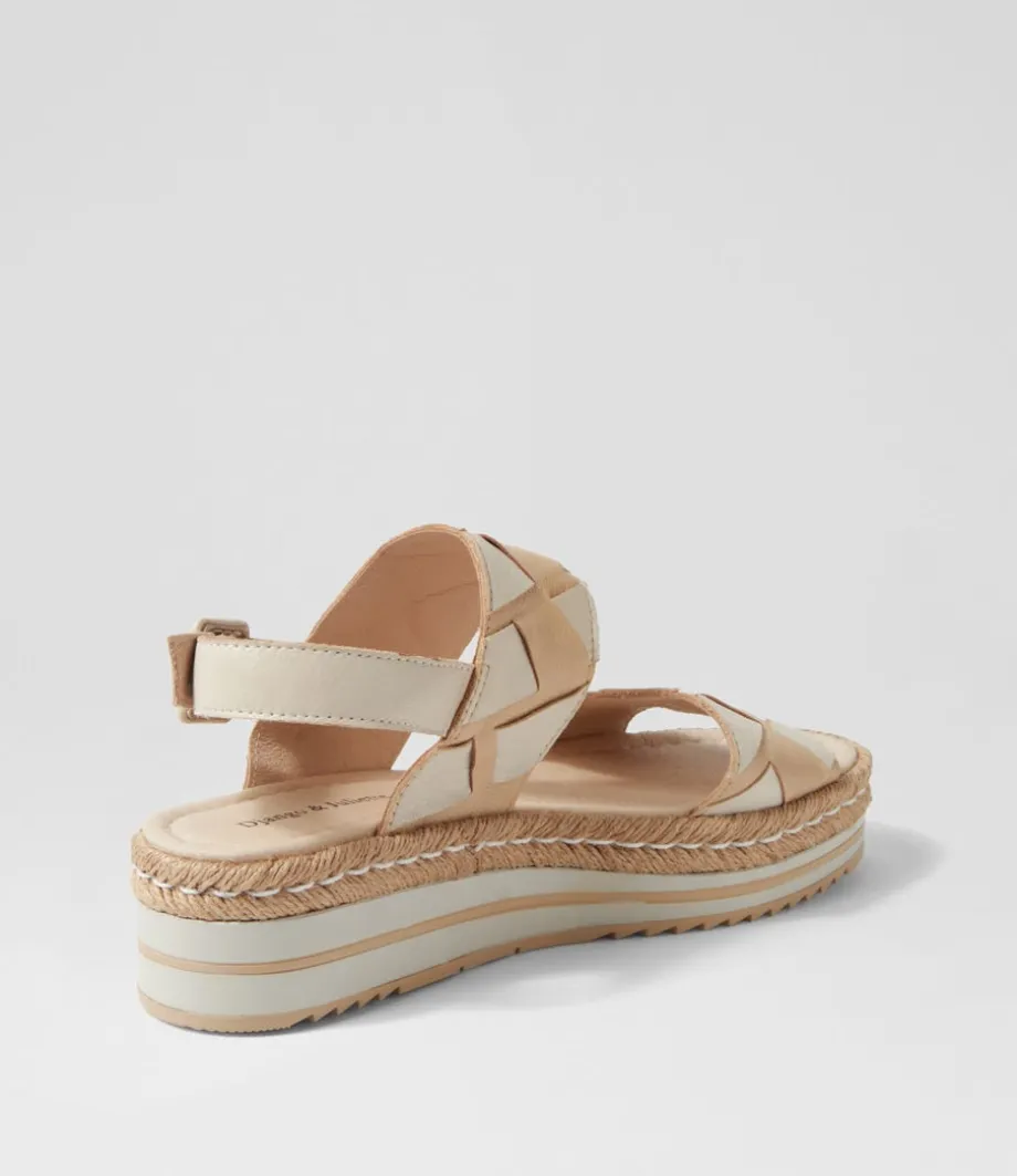 Acke Camel Almond Leather Sandals