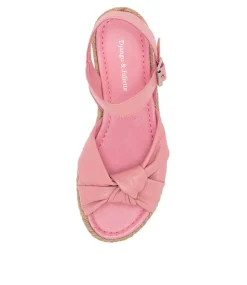 Adah Pretty Pink Leather Espadrilles
