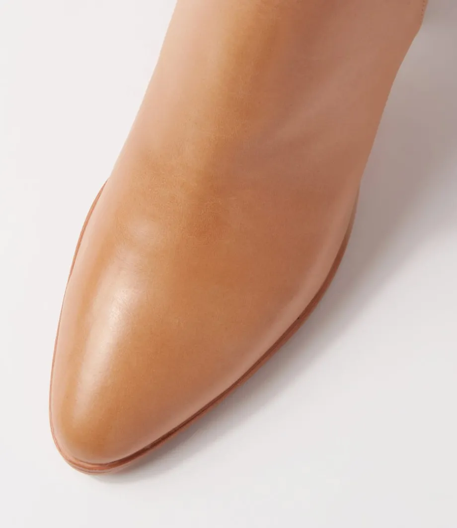 Allouta Cappuccino Leather Knee High Boots