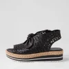 Altona Black Leather Sandals