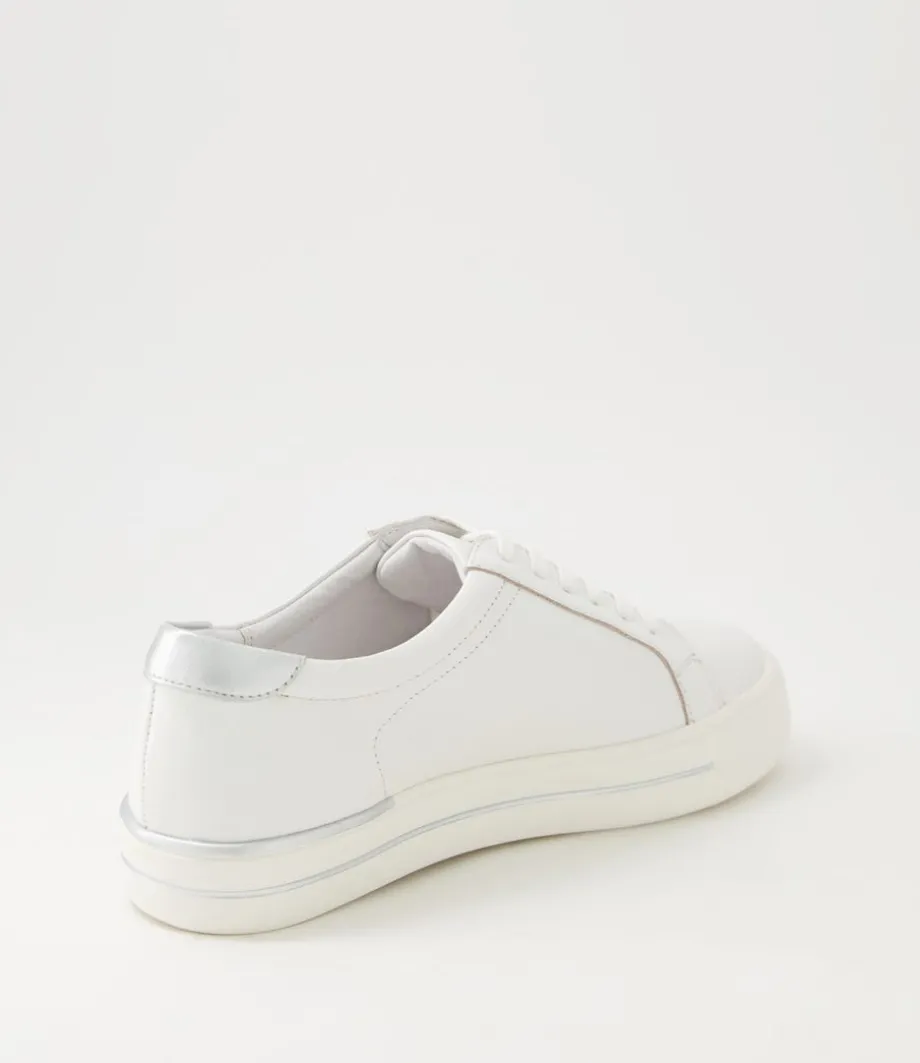 Alysia W White Silver Speckle Multi Sneakers