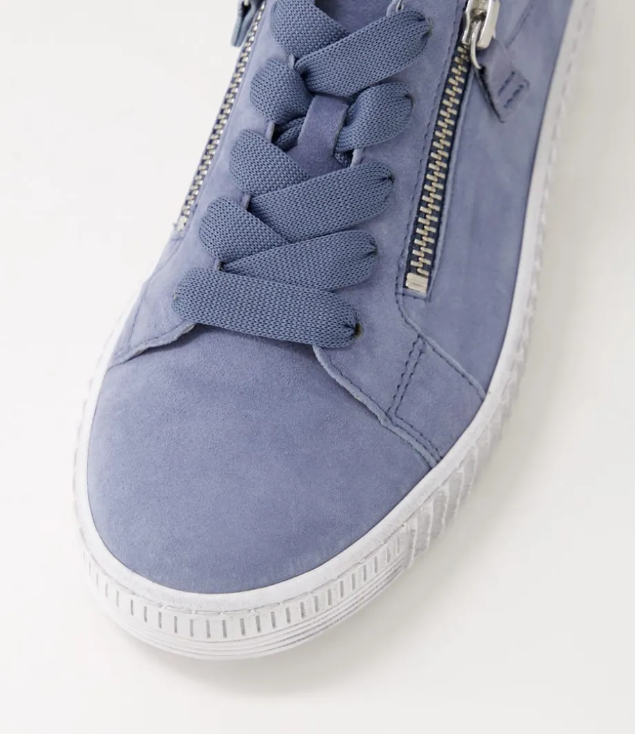 Amelia Nautic White Suede Sneakers