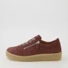 Amelia Pastel Rose Suede Sneakers