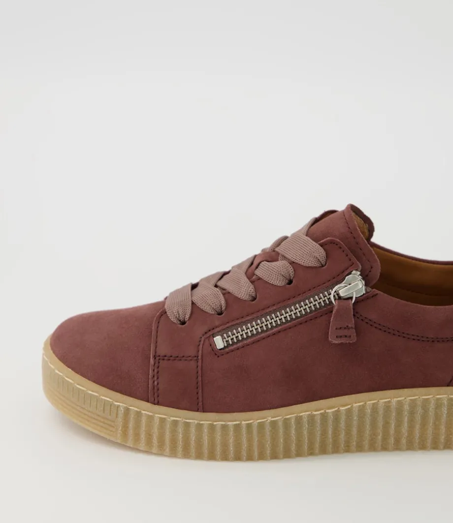 Amelia Pastel Rose Suede Sneakers