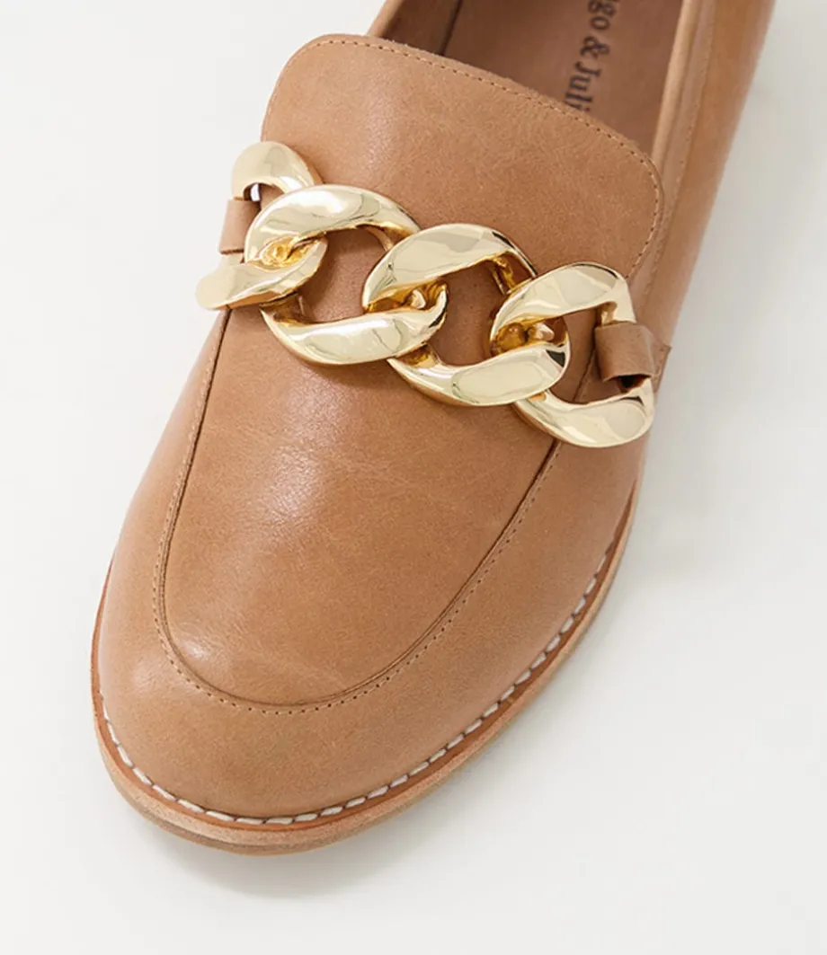 Ampard Cappuccino Leather Loafers