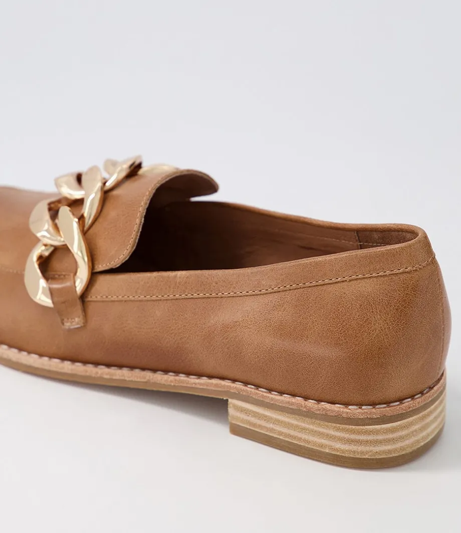 Ampard Tan Leather Loafers