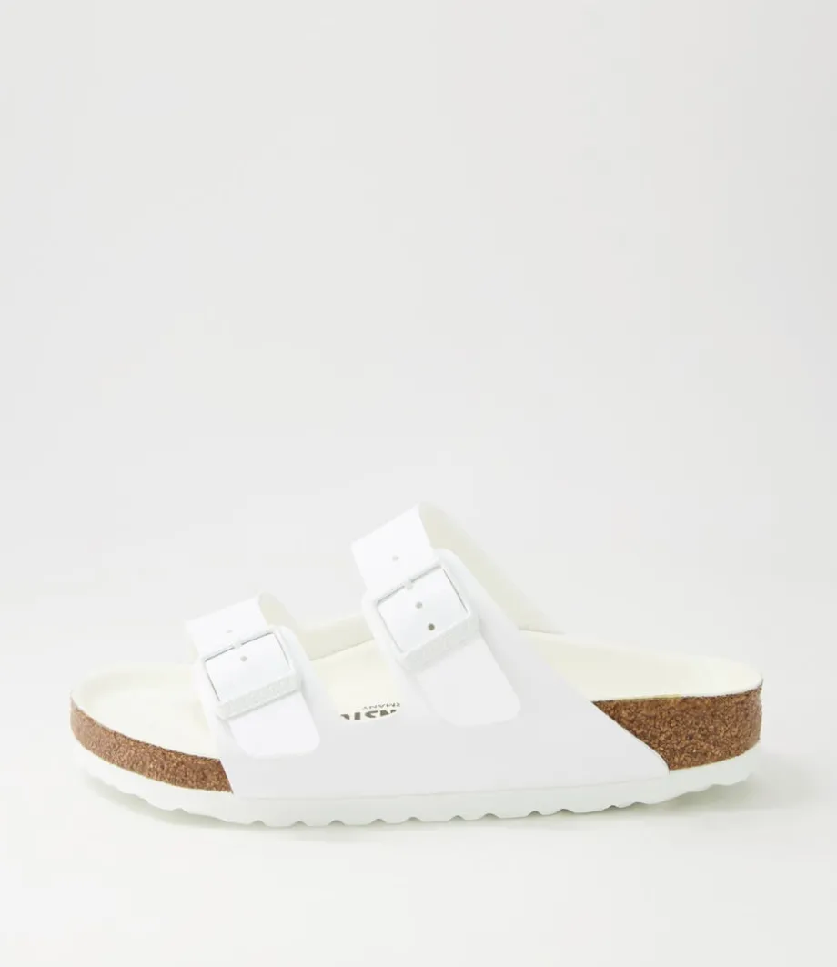 Arizona Semi Exq White Birkoflor Slides