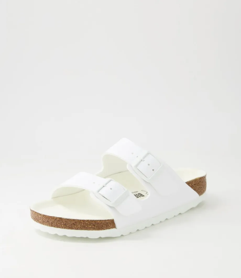 Arizona Semi Exq White Birkoflor Slides