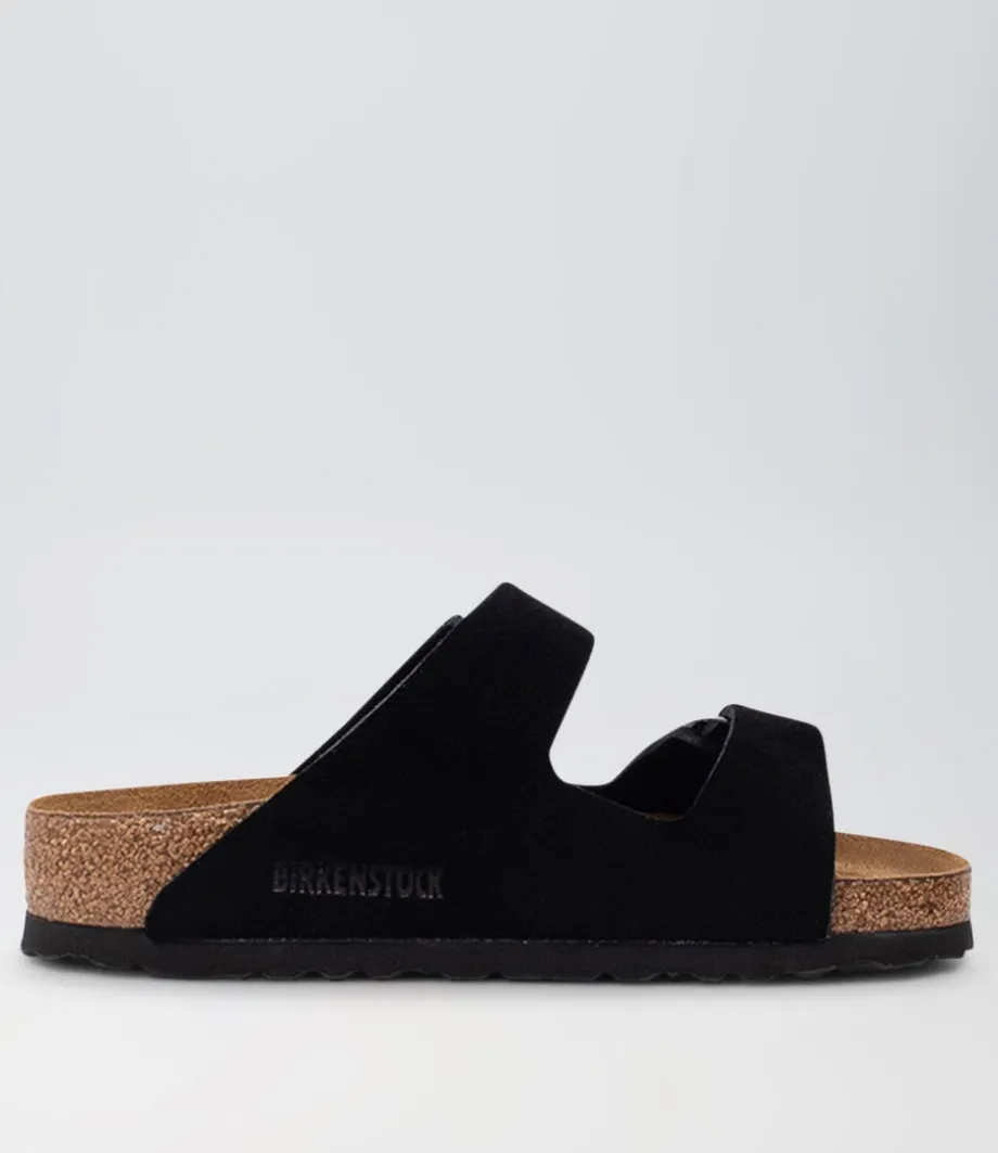 Arizona Sfb Black Suede Slides