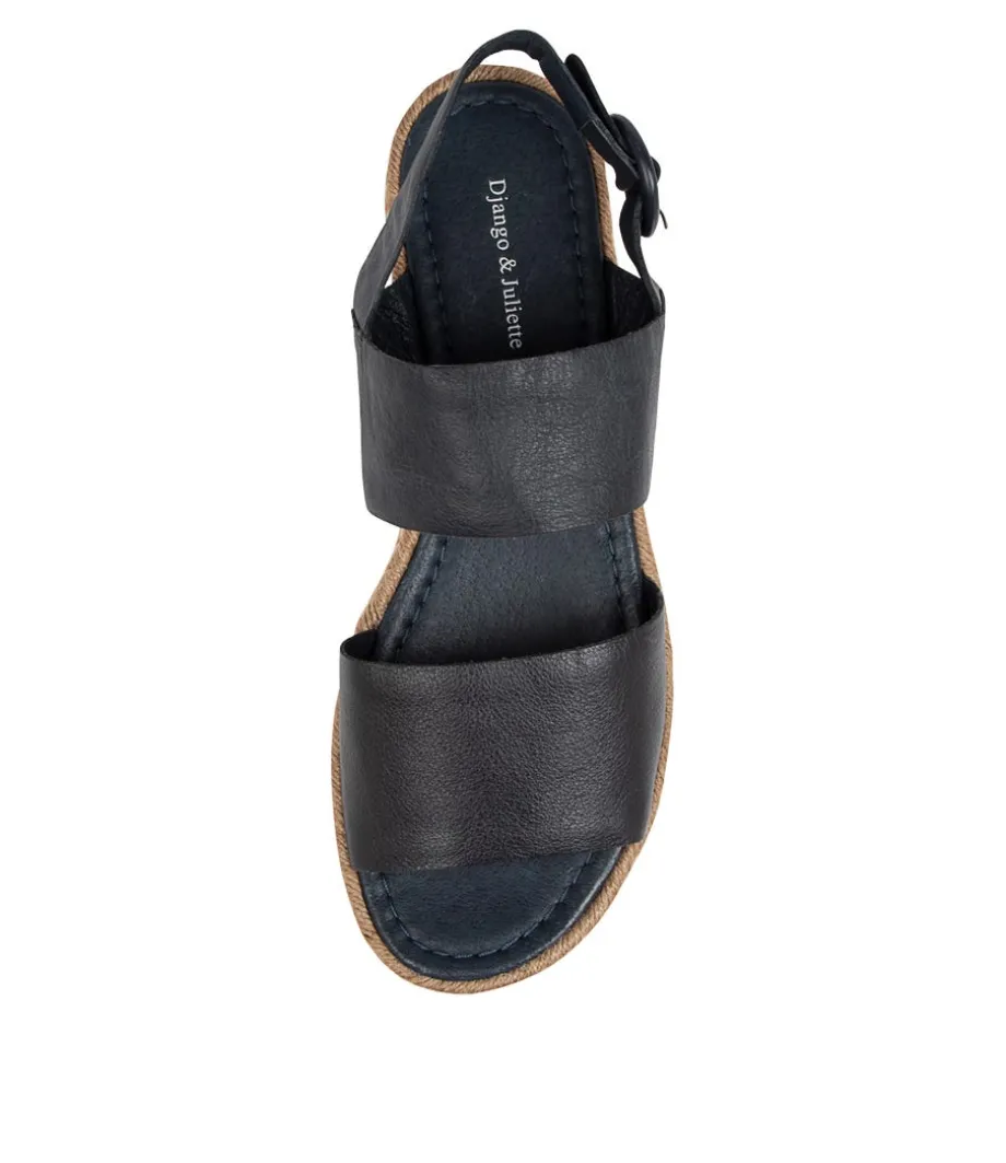 Atha Lrg Navy Leather