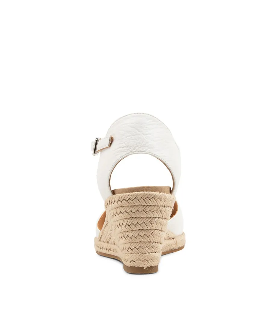 Autumn W White Leather Heels