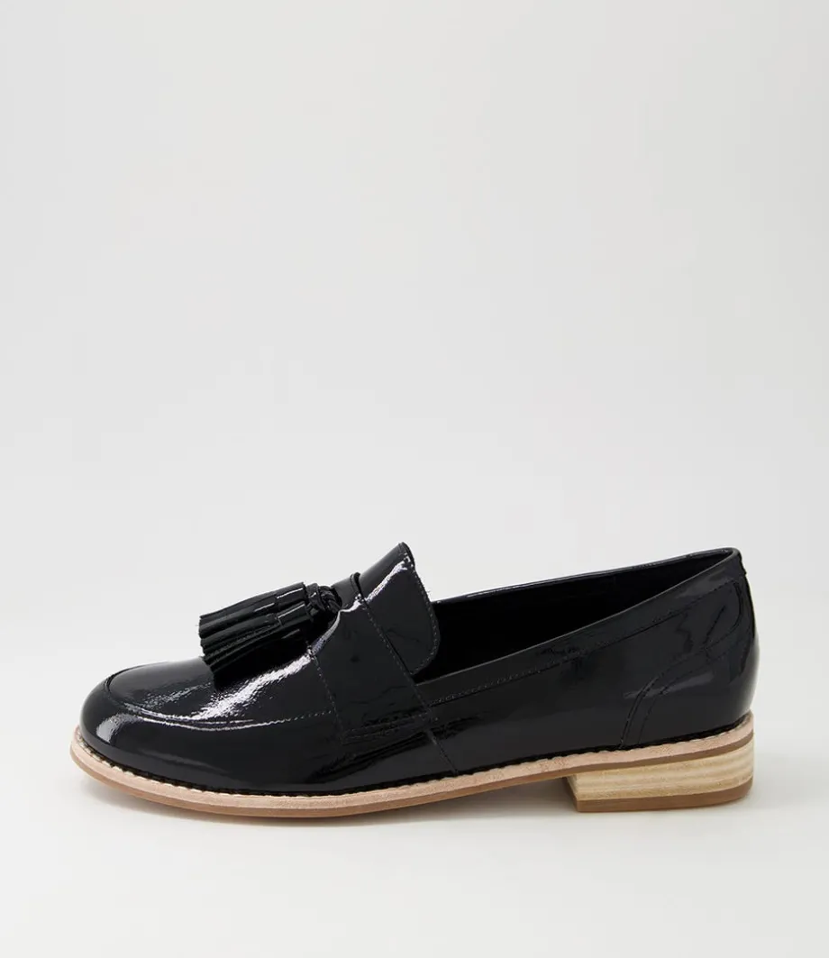 Aydin Black Patent Leather Loafers
