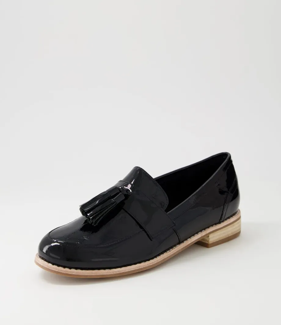 Aydin Black Patent Leather Loafers