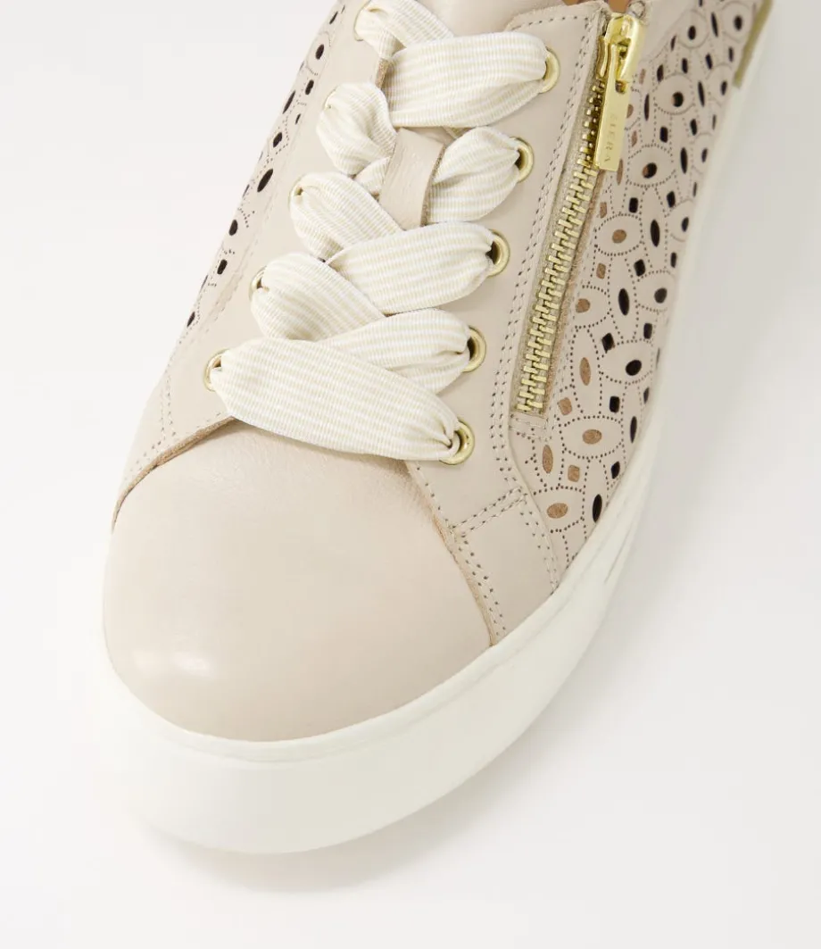 Ayleen W Almond Leather Sneakers