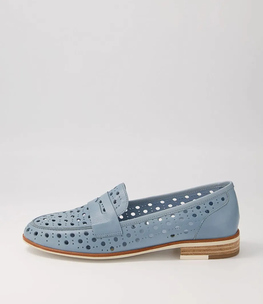 Balder Denim Leather Loafers