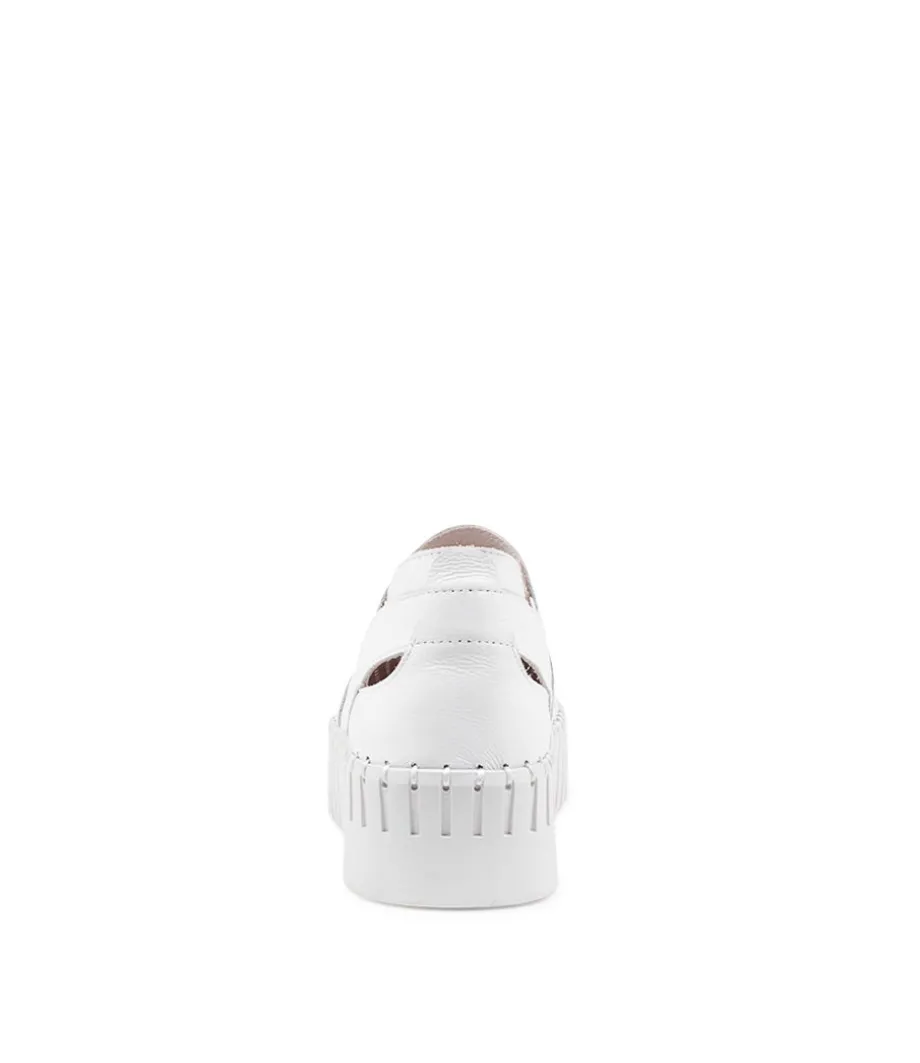Bartas White Leather Sneakers