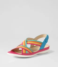 Bellmont W Bright Multi Leather Sandals