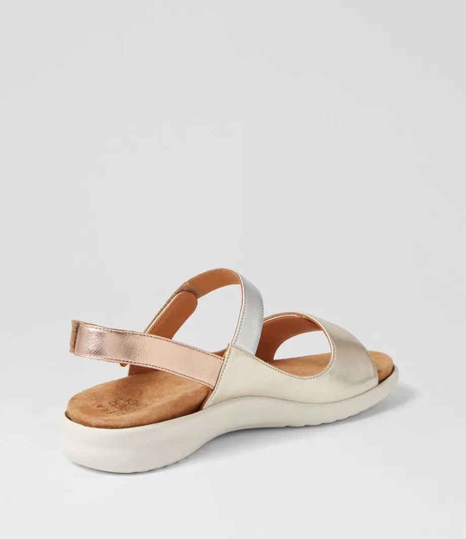 Benji Xw Metallic Multi Leather Sandals