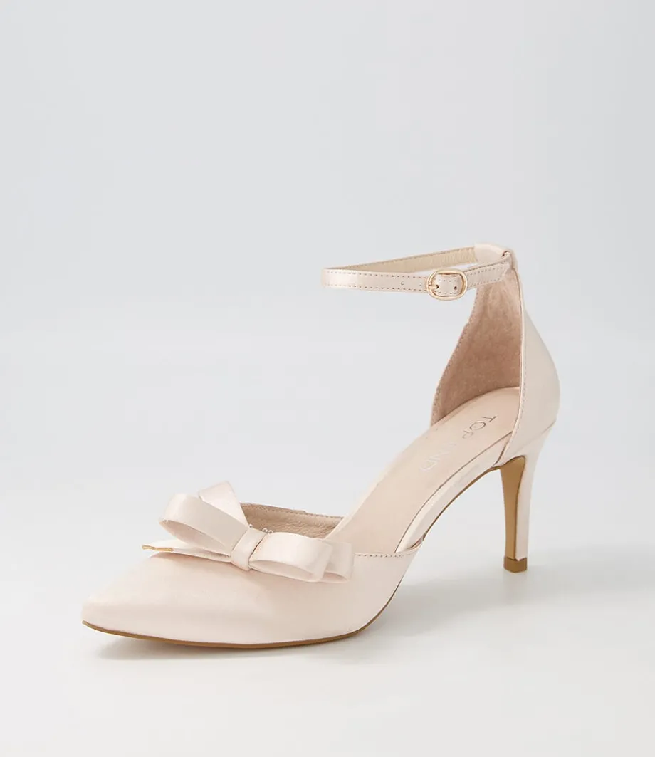 Benzals Nude Satin Heels