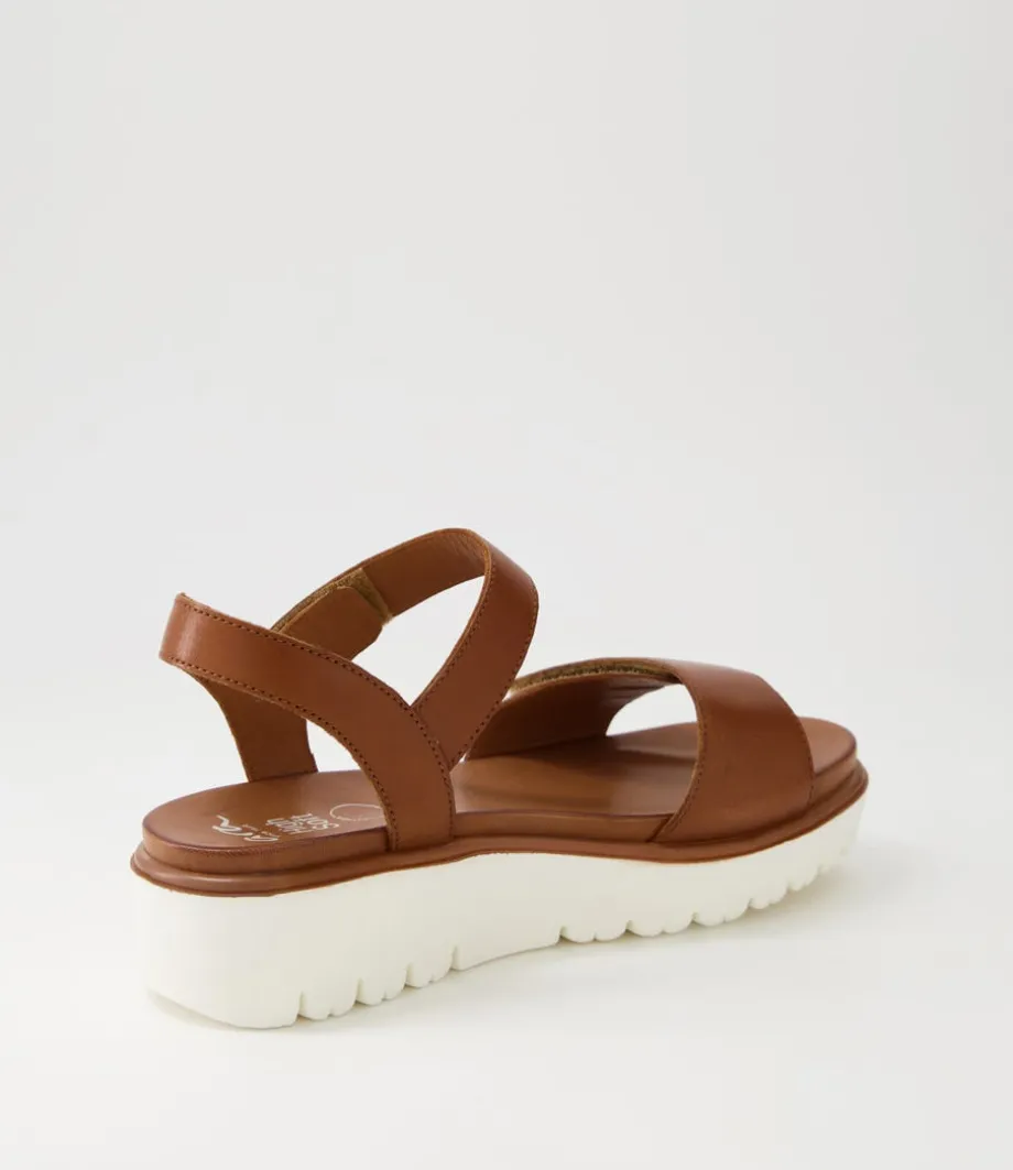 Bilbao 04 Cognac Tan Leather Sandals