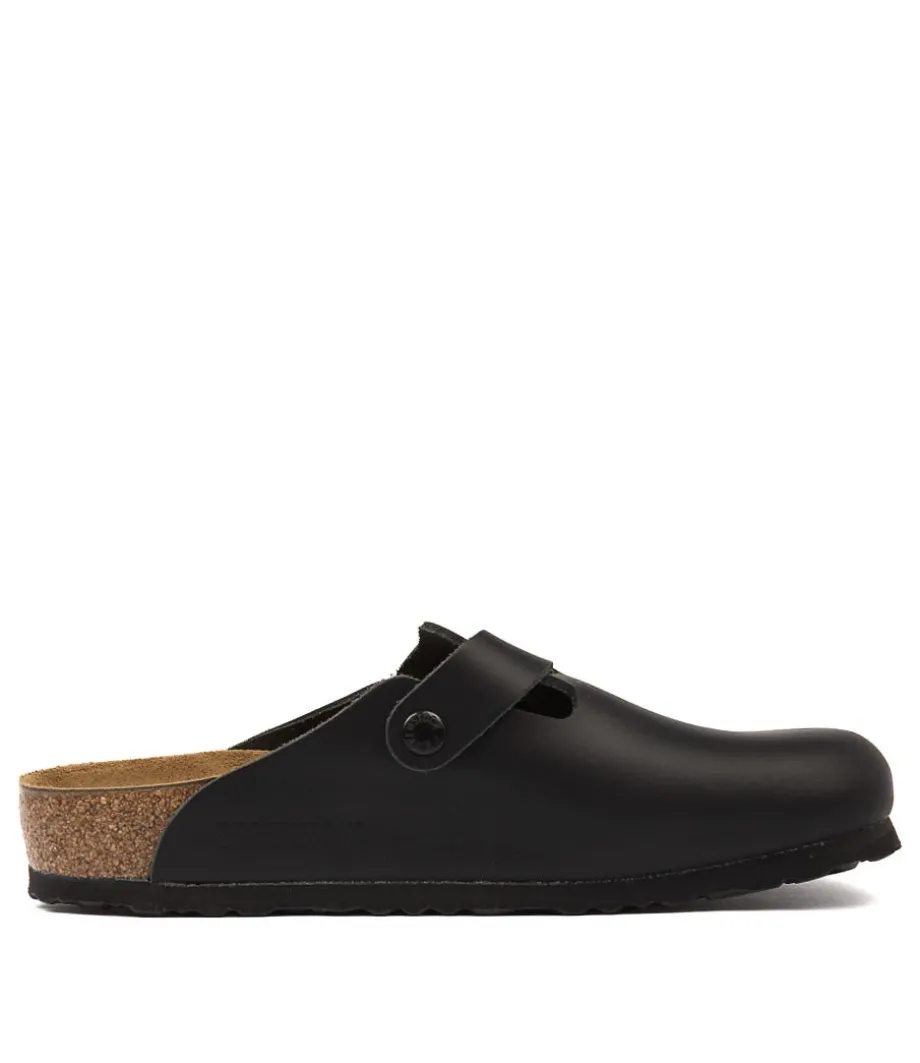 Boston Black Smooth Leather