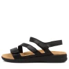Boyde Xw Black Leather Sandals Bs