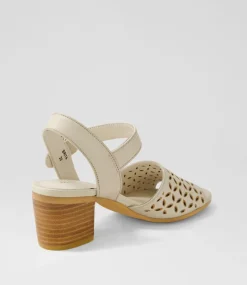 Brita Almond Tan Leather Sandals
