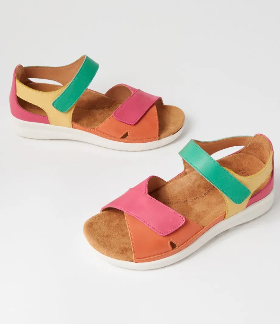 Bronn Xw Bright Multi Leather Sandals