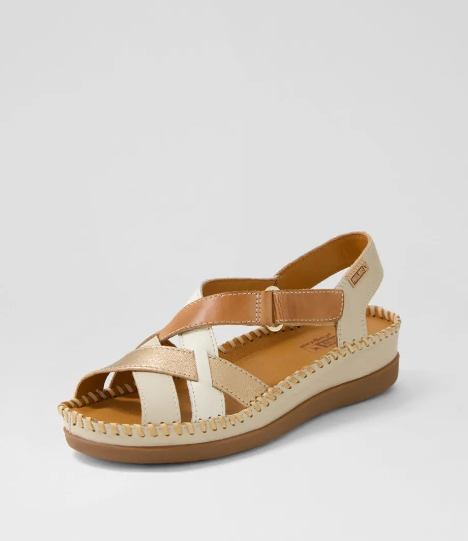 Cadaques 41 Marfil Leather Sandals