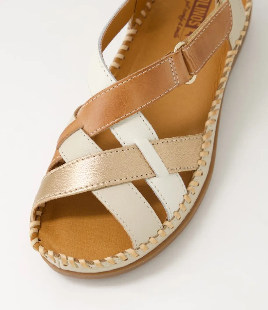 Cadaques 41 Marfil Leather Sandals