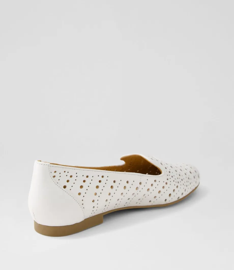 Calbert Xf White Leather Loafers