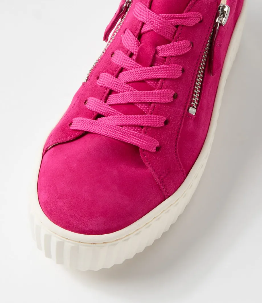 Carmelia Pink Suede Sneakers