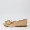 Cee Caramel Suede Flat Shoes