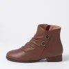 Cerinas Choc Leather Ankle Boots