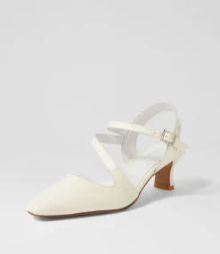 Charissa Ivory Patent Leather Heels
