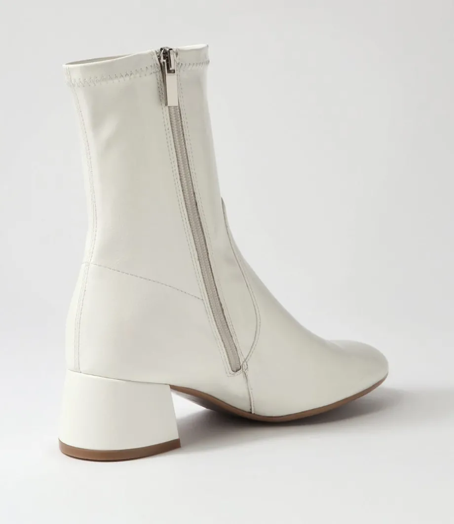 Checkie Stone Stretch Patent Pu Ankle Boots
