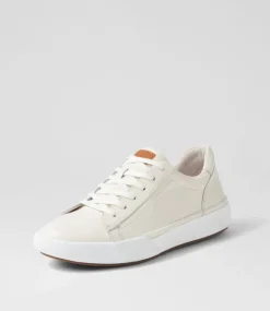Claire 01 Weiss Leather Sneakers