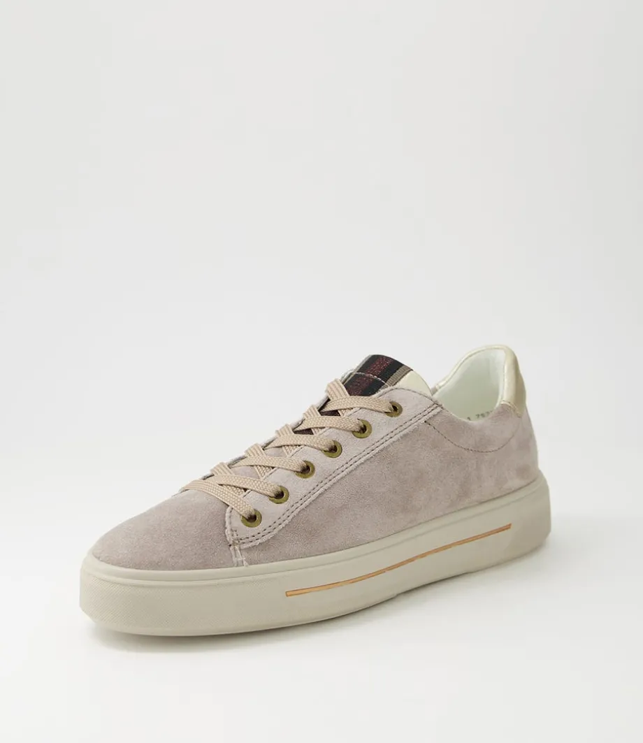 Courtyard 02 Moon Platinum Suede Sneakers