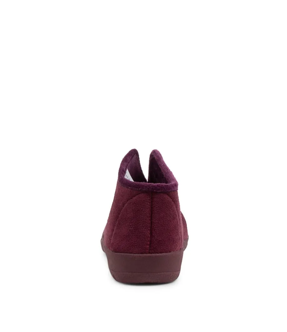 Cuddles W Mulberry Microsuede Slippers