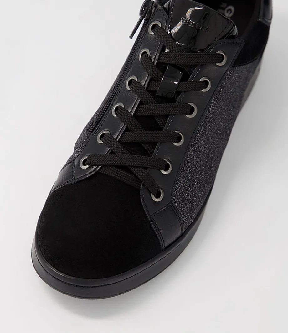 D Jaysen B Black Multi Suede Sneakers