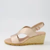 Dalia Champagne Nude Weave Leather Sandals