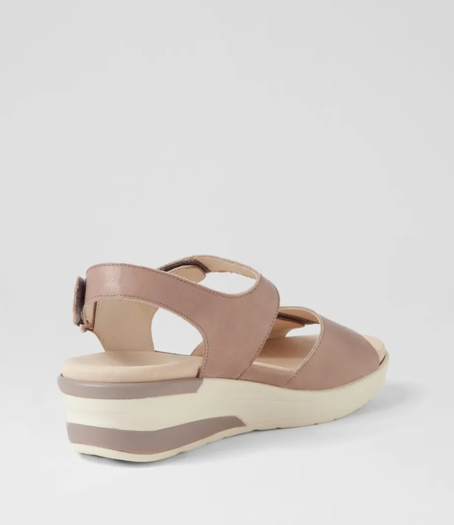 December Mushroom Leather Sandals