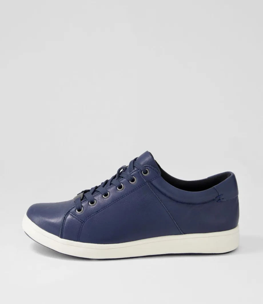 Delilah Xf Navy Leather Sneakers