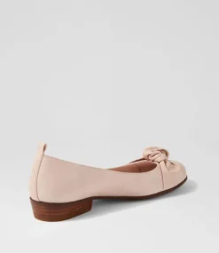 Dell Dusty Pink Leather Ballet Flats