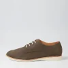 Derby Supersoft Peat Nubuck Lace Up Flats