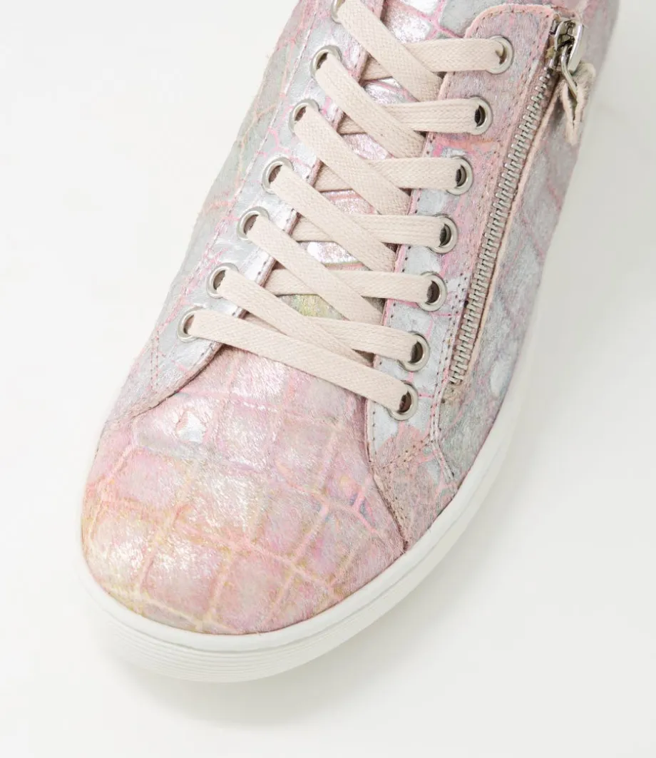 Donat Light Pink Iridescent Pony Sneakers
