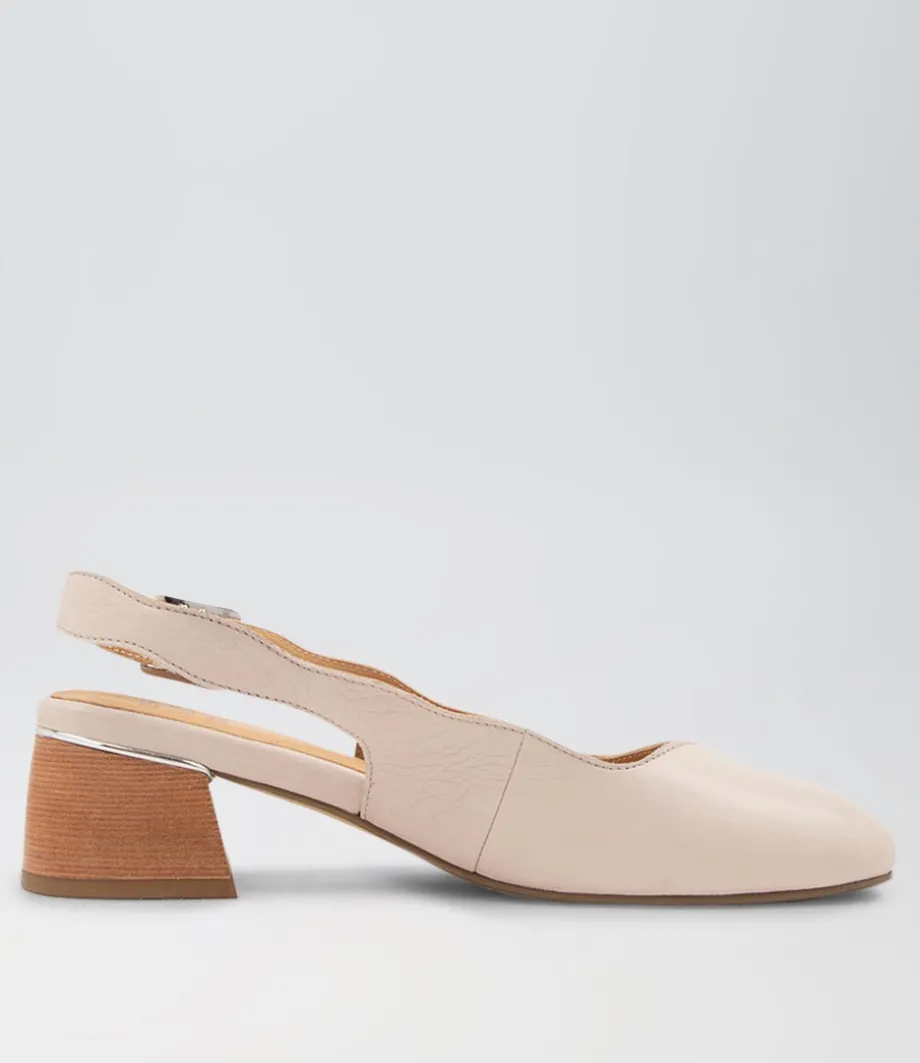 Ebbiez W Nude Leather Heels