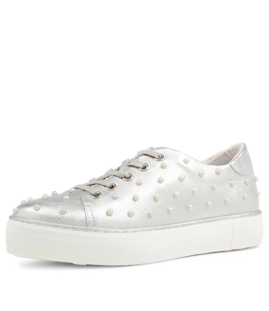 Faif Silver Leather Sneakers