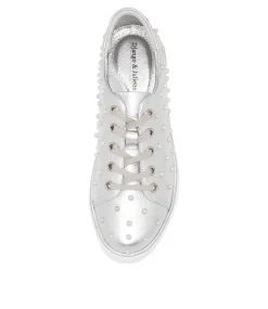 Faif Silver Leather Sneakers